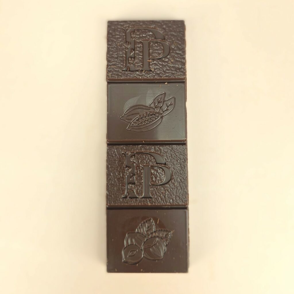 Tablette chocolat noir fourrée praliné (gros modèle)