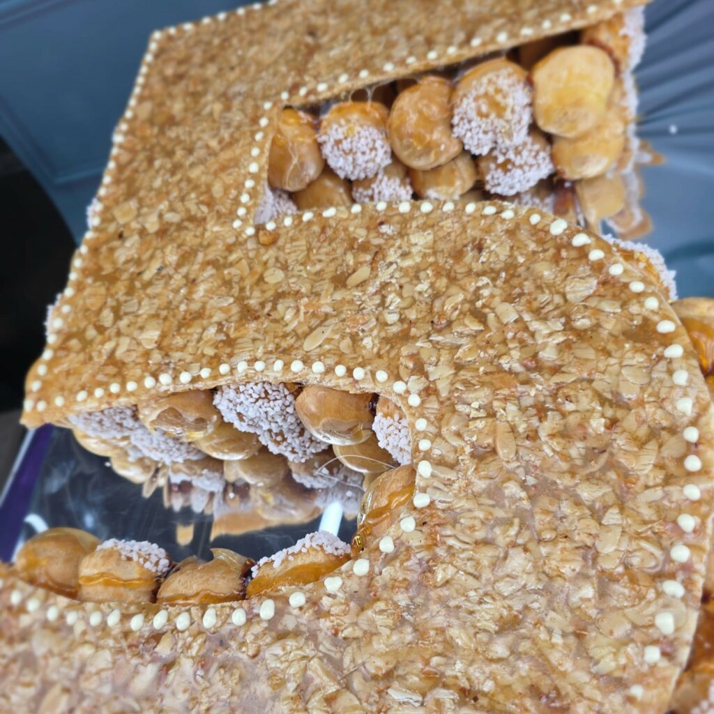 Number cake choux / nougatine