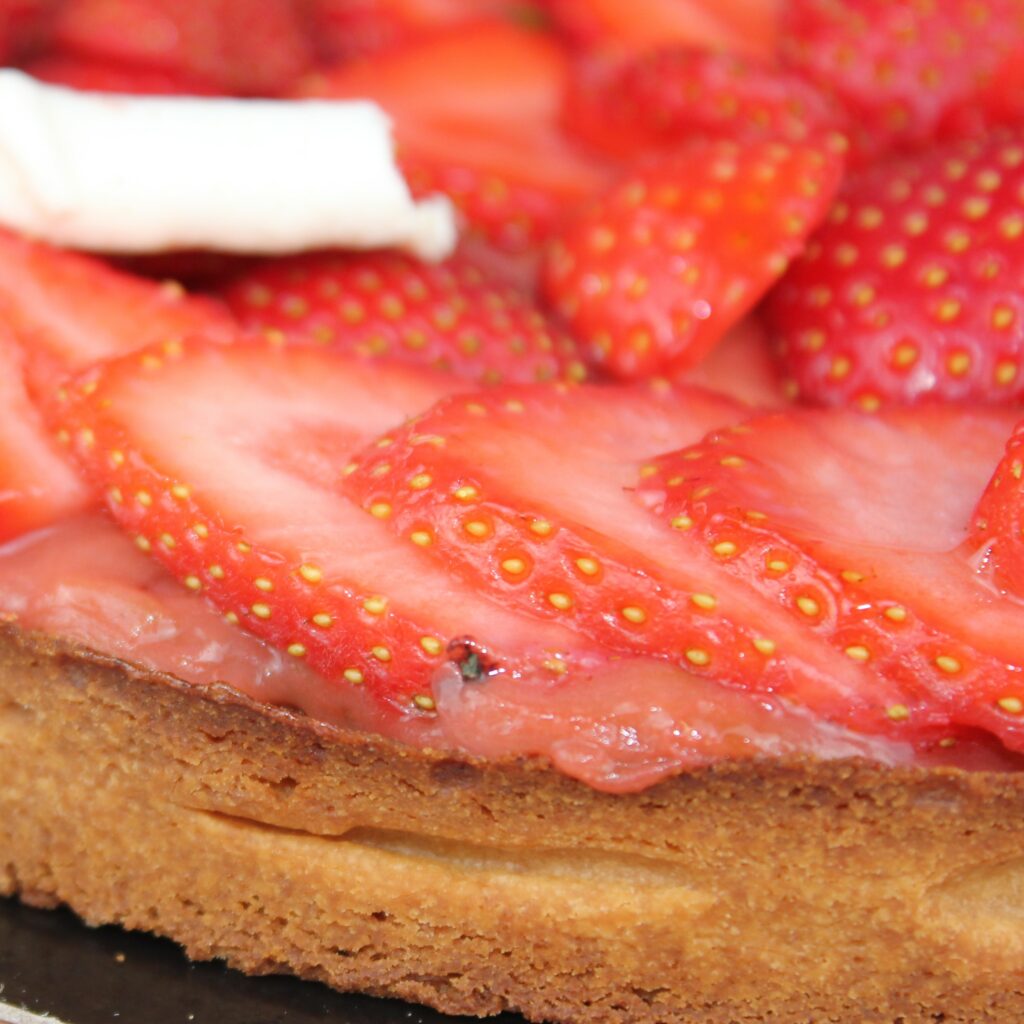 Tarte fraise-rhubarbe