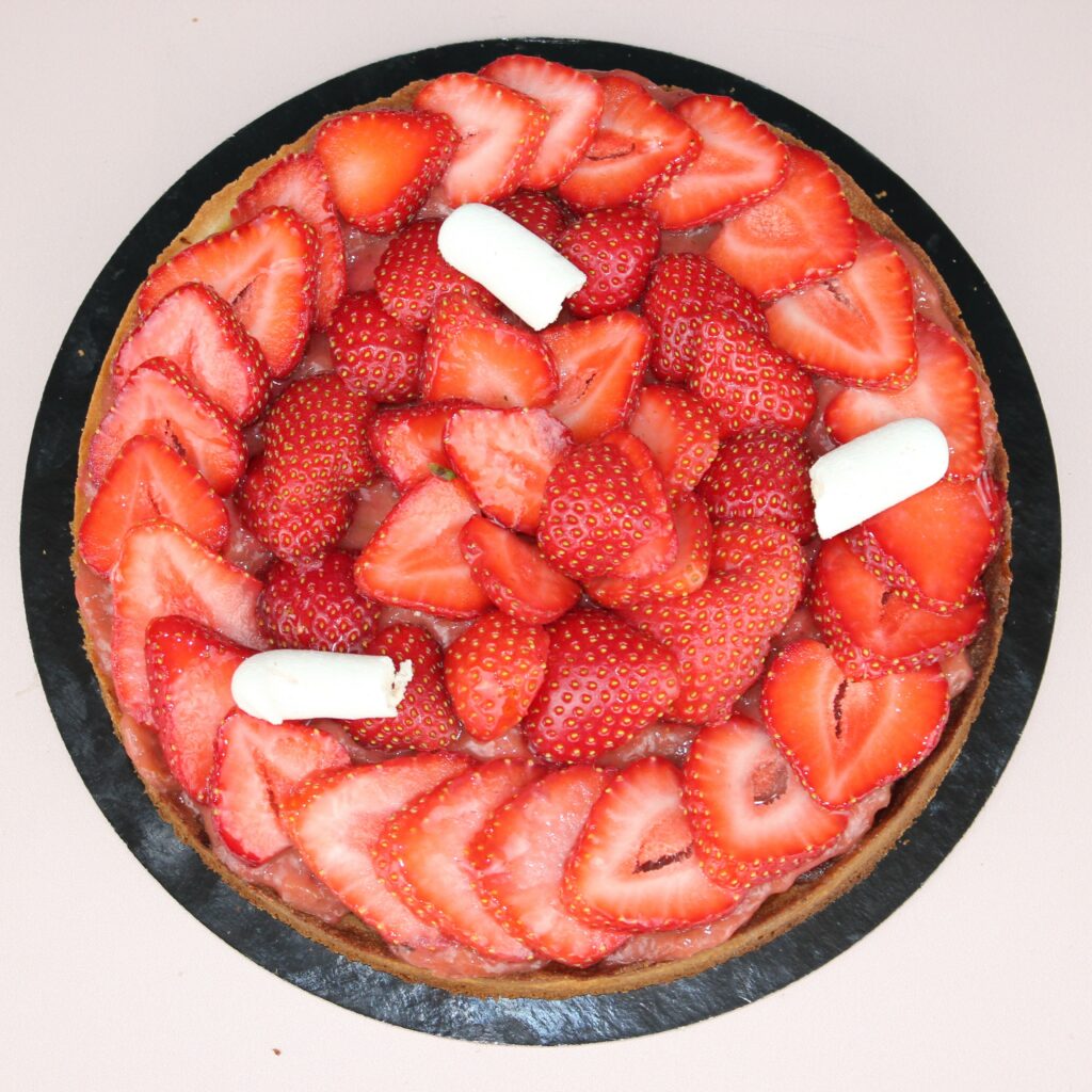 Tarte fraise-rhubarbe