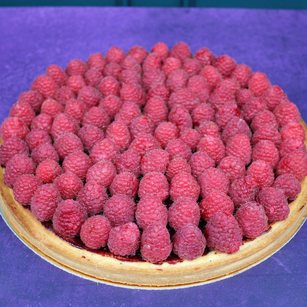 Tarte aux framboises
