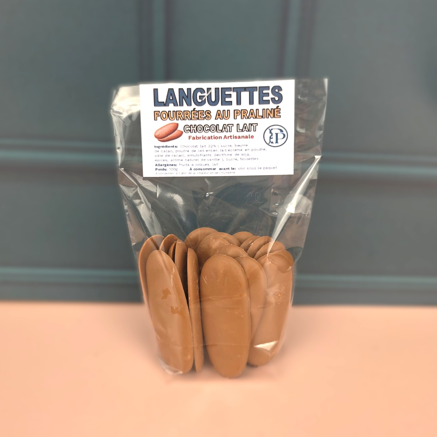 Languettes chocolat au lait praliné – Image 2
