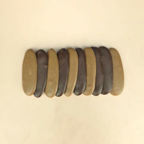 Languettes mélange chocolat noir et lait praliné