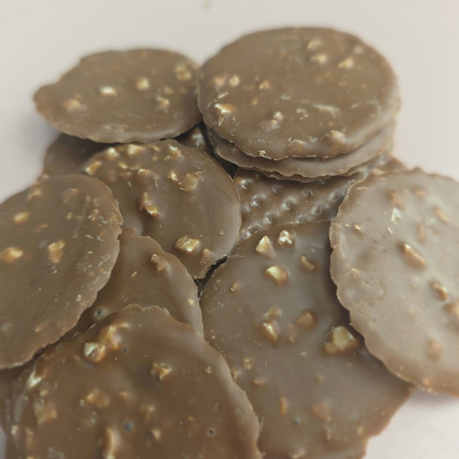 Palets chocolat au lait brisures d