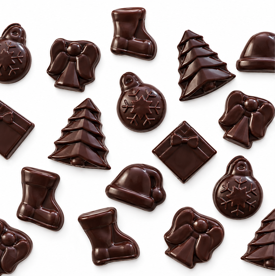 Fritures fourée au praliné (chocolat noir)