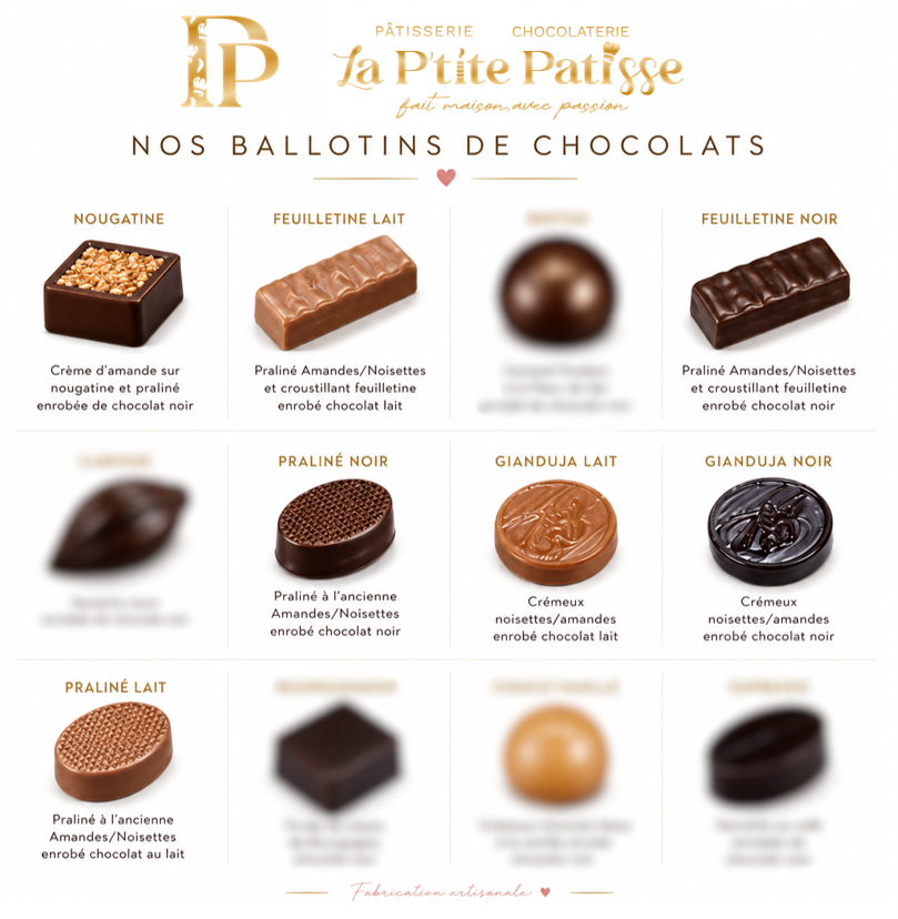 Ballotin de chocolats (praliné)